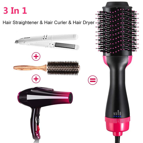 3-in-1 Hair Dryer, Brush