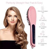 FAST HQT-906 - Electric Hair Straightener Brush - Pink