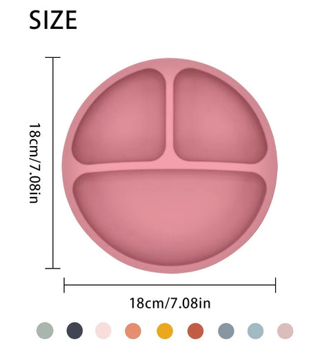 5Pcs/Set Baby Soft Silicone Tableware