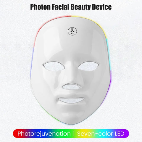 7-Color LED Light Therapy Face Mask - Anti-Aging Skincare Device
