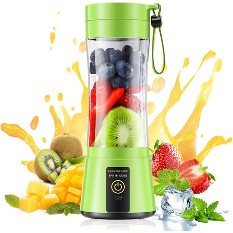 USB Rechargeable Juicer Blender 4 Blades Multi Functional USB Portabler Mixer
